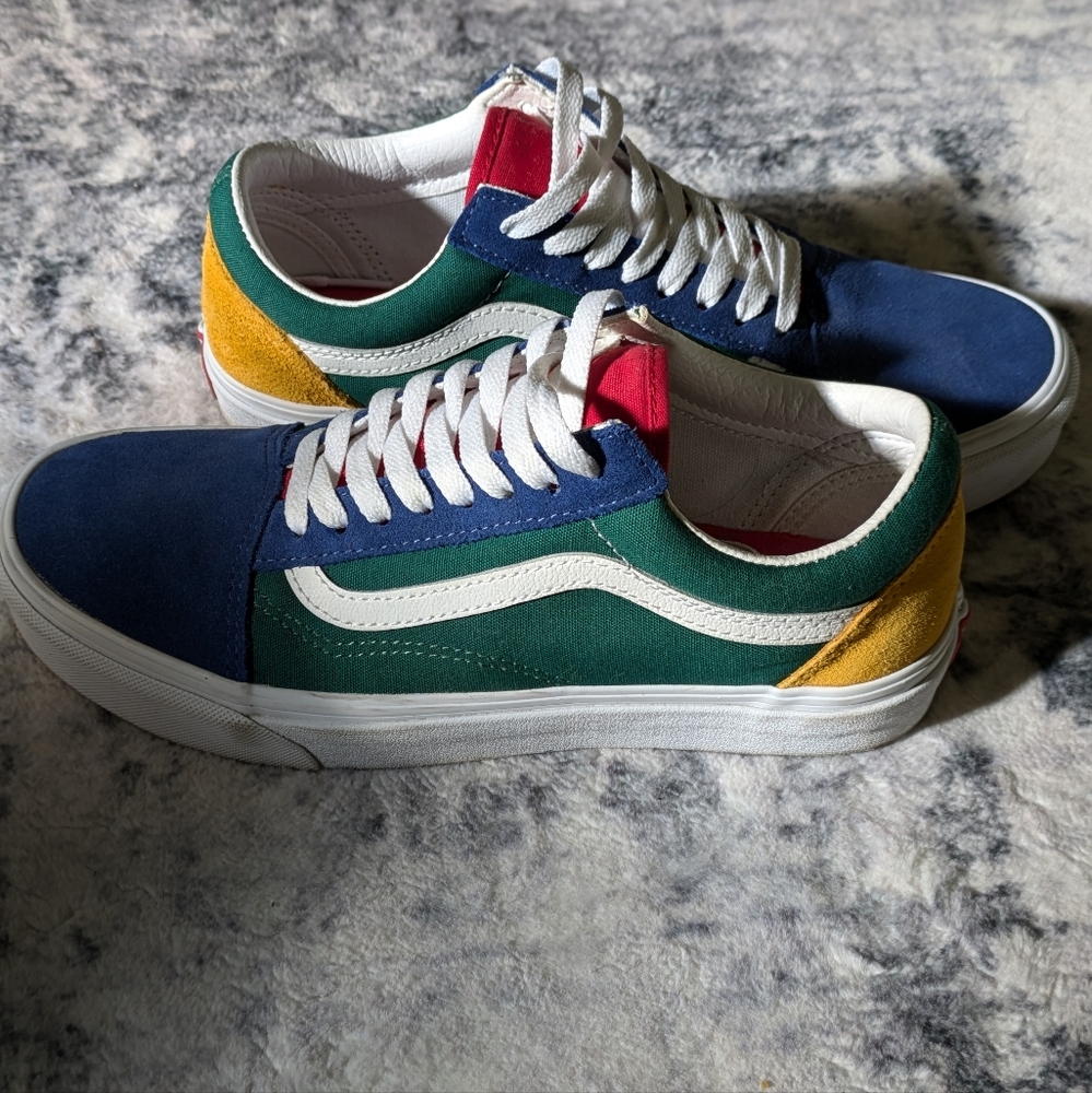 Vans Old Skool Vans Yacht Club Shoe, Blue, Green, Red, Yellow